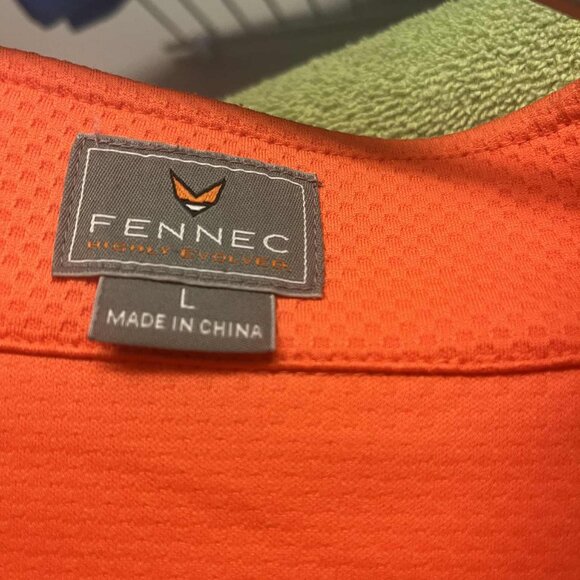 Fennec orange men's golf vest size large - Picture 2 of 4